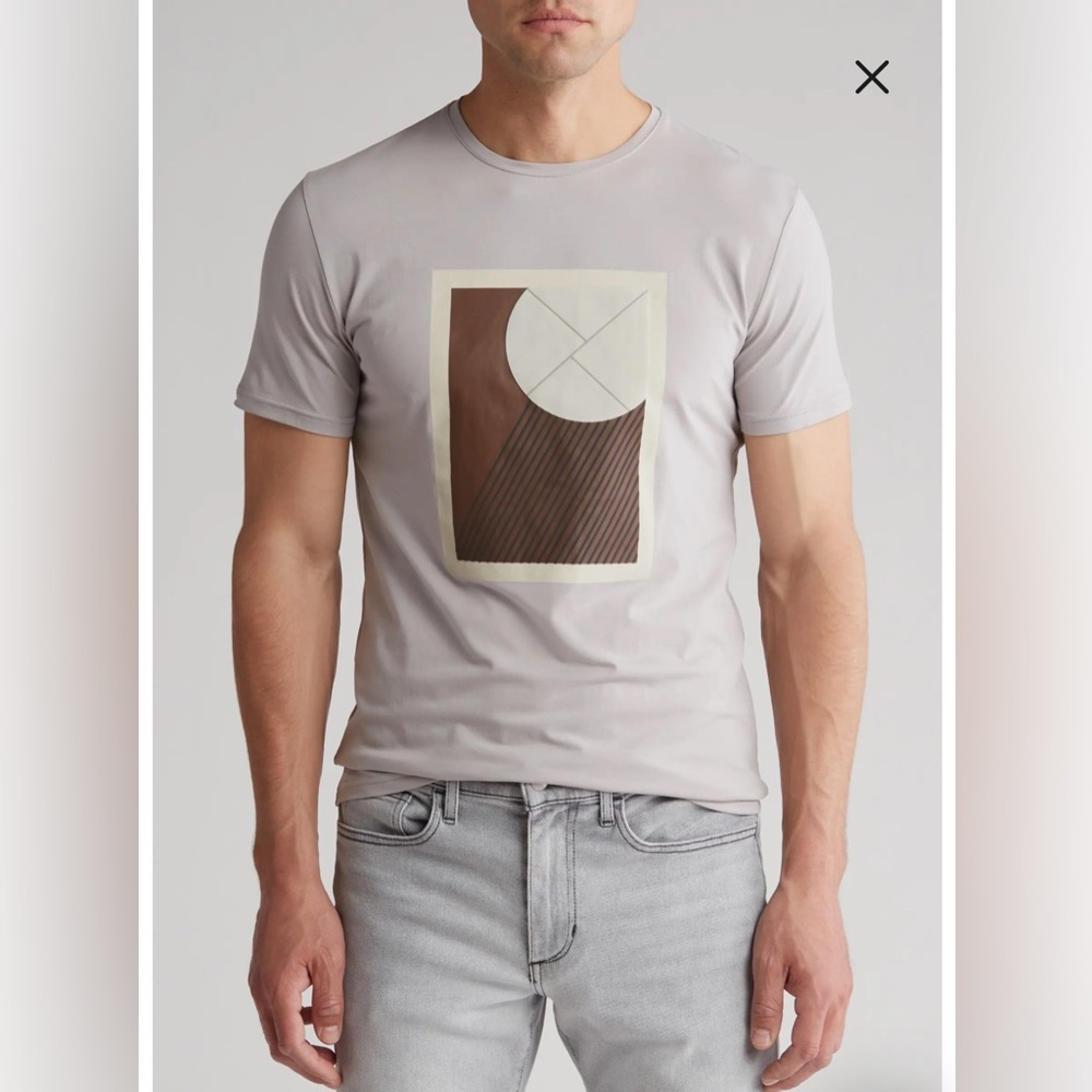 Men's Gray Graphic T-Shirt